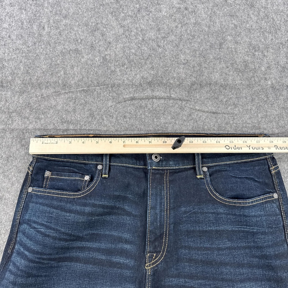 Flint And Tinder Jeans Mens 34x30 Blue Straight Fit Stretch Denim USA FT 064 - Picture 11 of 16